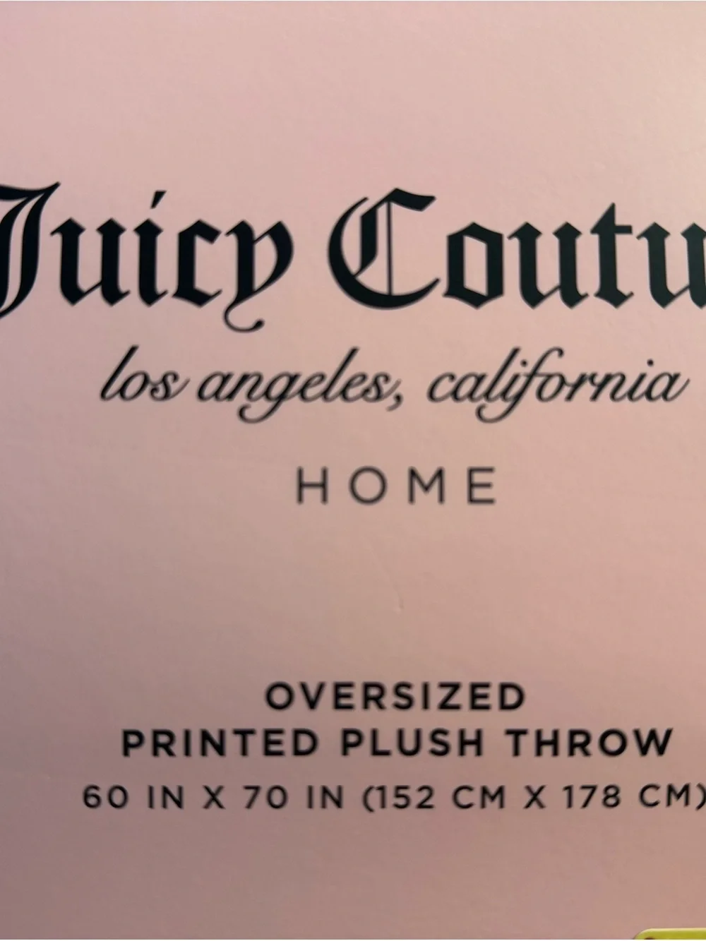 Juicy Couture Halloween Pink Pumpkin Blanket